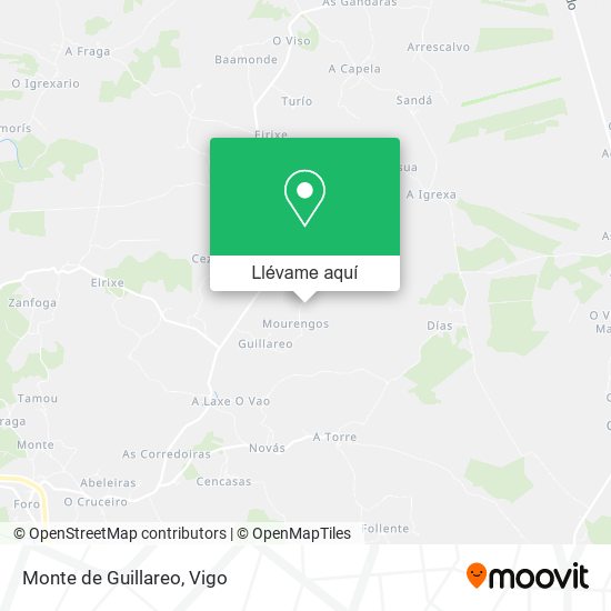 Mapa Monte de Guillareo