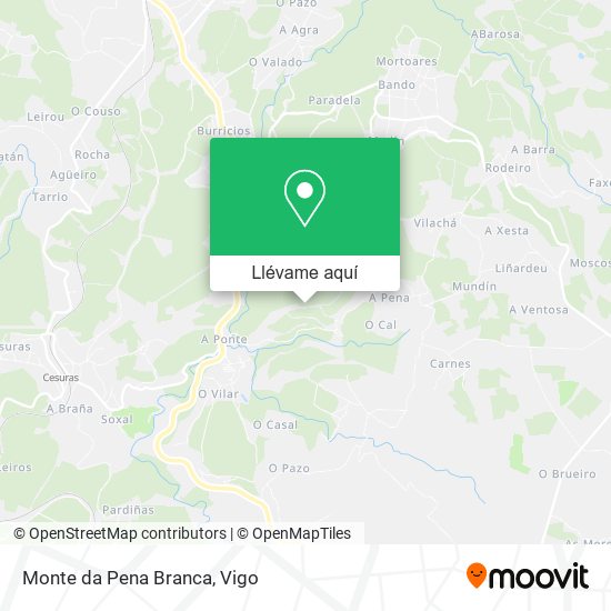 Mapa Monte da Pena Branca