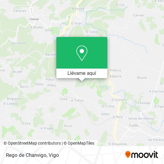 Mapa Rego de Chanvigo