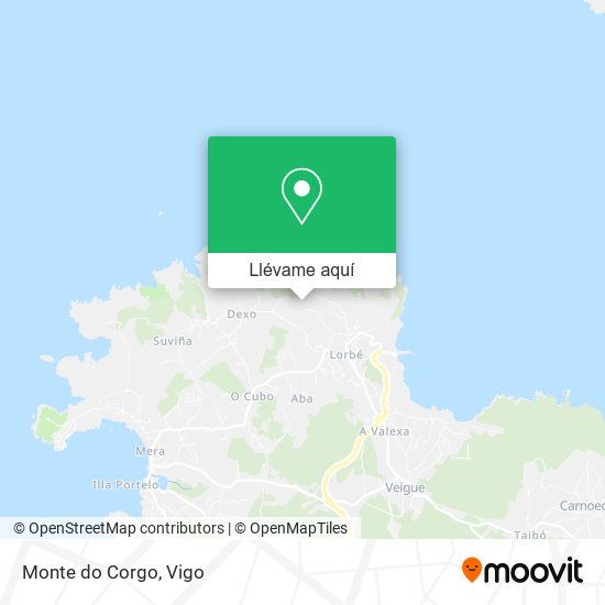 Mapa Monte do Corgo