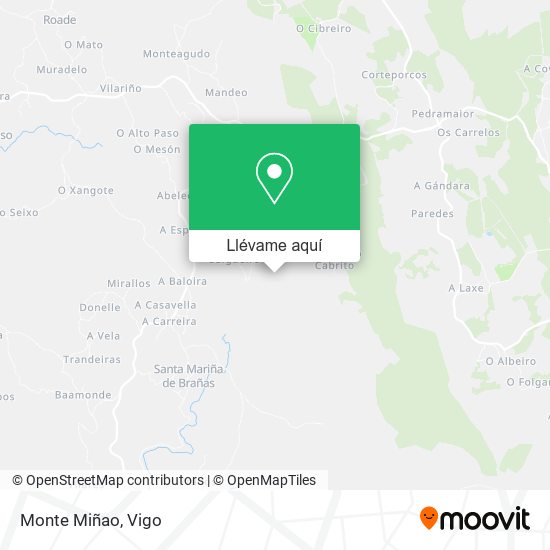 Mapa Monte Miñao