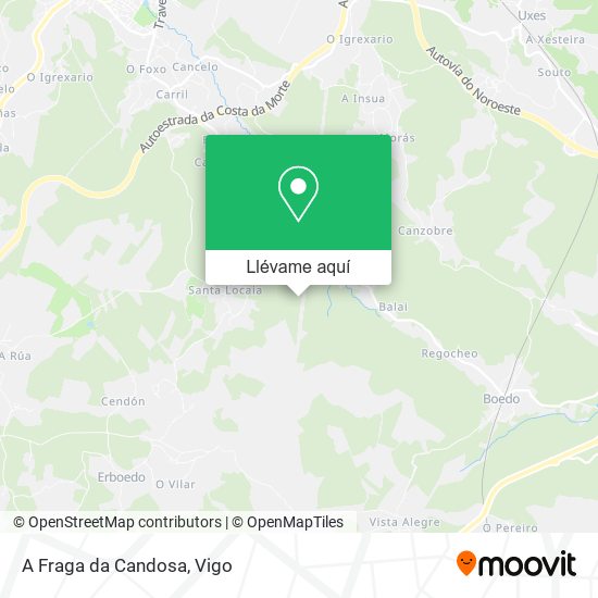 Mapa A Fraga da Candosa