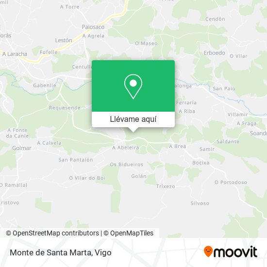 Mapa Monte de Santa Marta