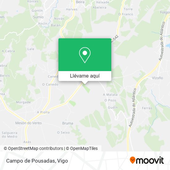 Mapa Campo de Pousadas