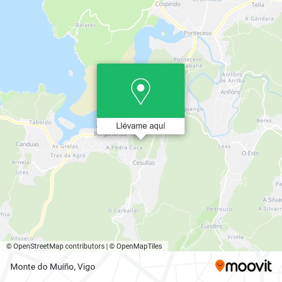 Mapa Monte do Muíño