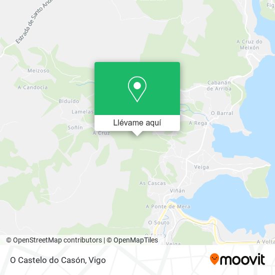 Mapa O Castelo do Casón