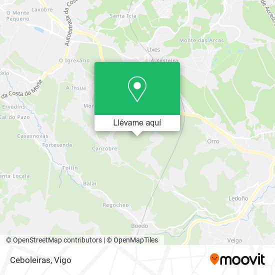 Mapa Ceboleiras