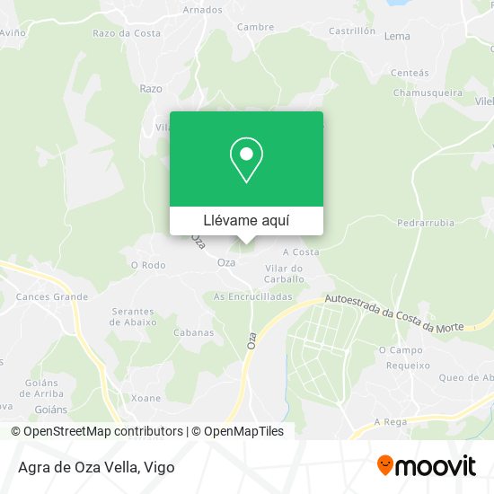 Mapa Agra de Oza Vella