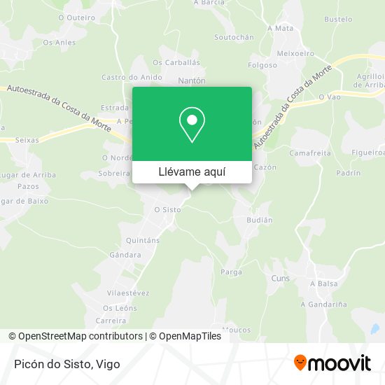 Mapa Picón do Sisto