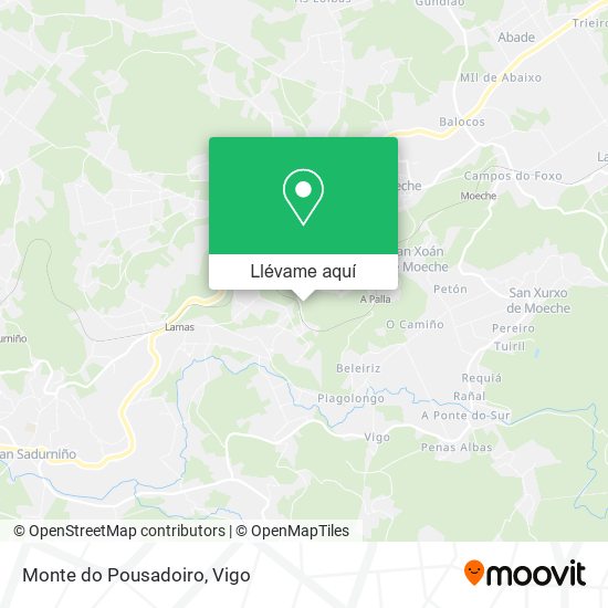 Mapa Monte do Pousadoiro