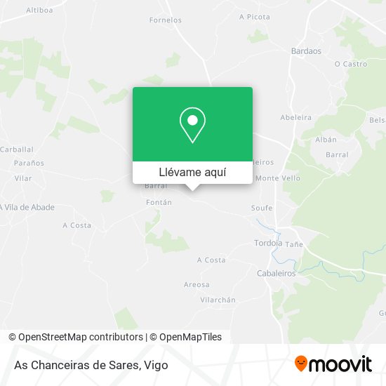 Mapa As Chanceiras de Sares