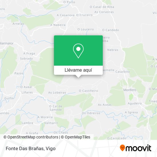 Mapa Fonte Das Brañas