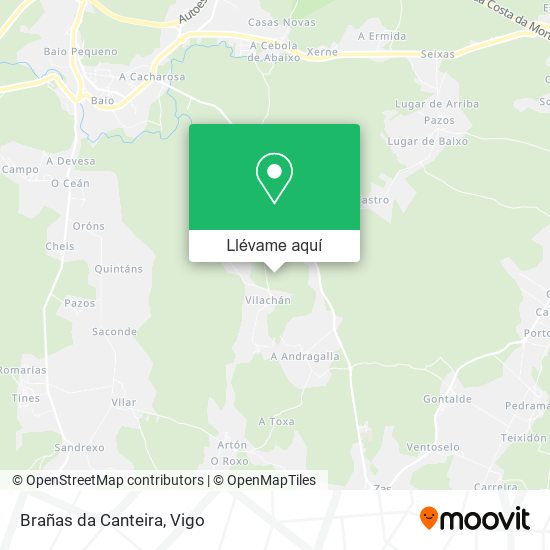 Mapa Brañas da Canteira