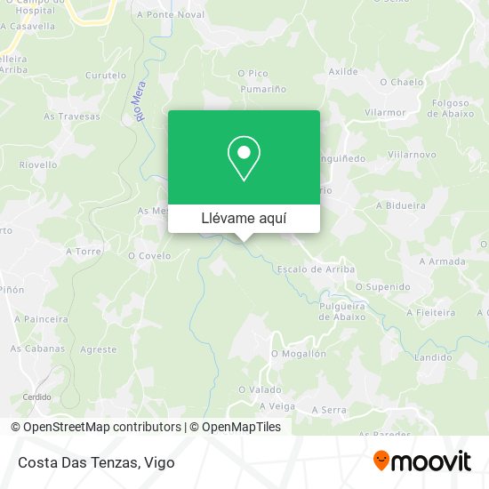 Mapa Costa Das Tenzas