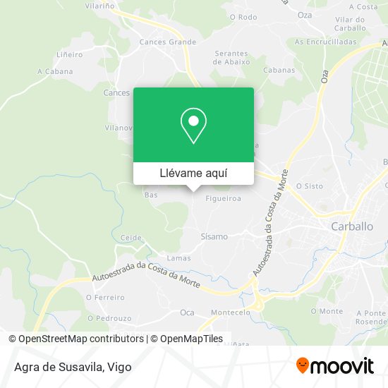 Mapa Agra de Susavila