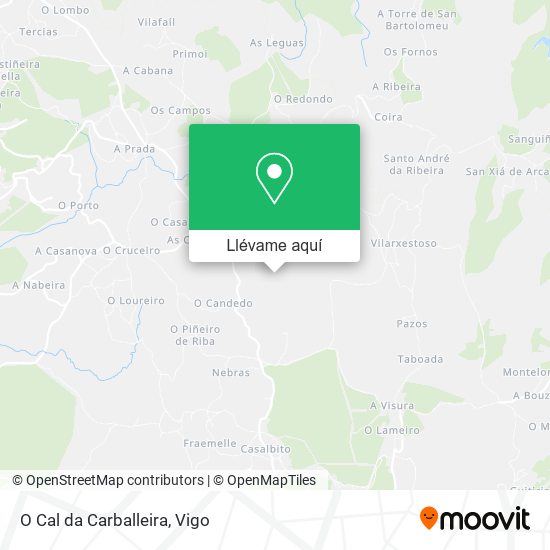 Mapa O Cal da Carballeira