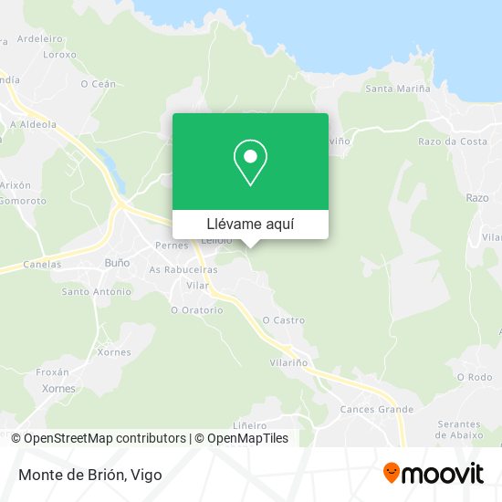 Mapa Monte de Brión