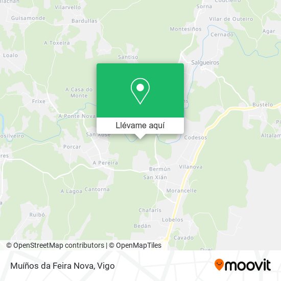 Mapa Muíños da Feira Nova