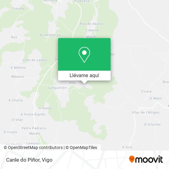 Mapa Canle do Piñor