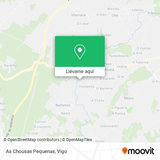 Mapa As Chousas Pequenas
