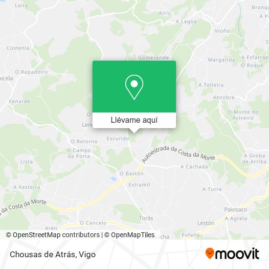Mapa Chousas de Atrás