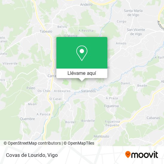 Mapa Covas de Lourido