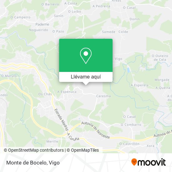 Mapa Monte de Bocelo