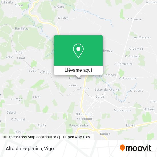 Mapa Alto da Espeniña