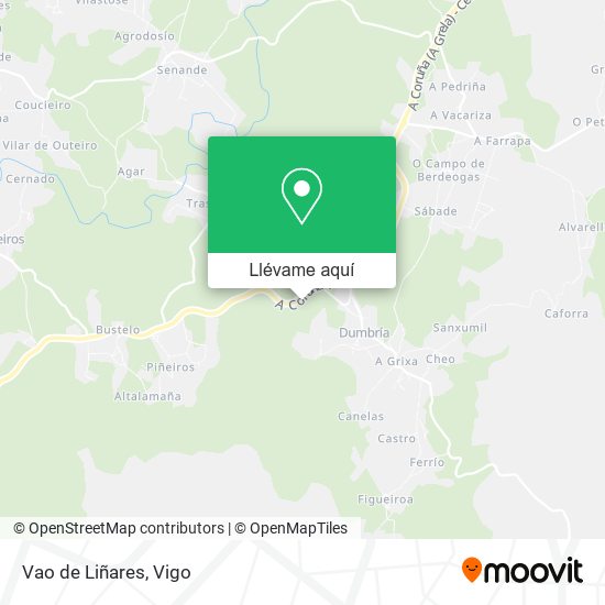 Mapa Vao de Liñares