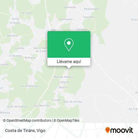 Mapa Costa de Tiráns