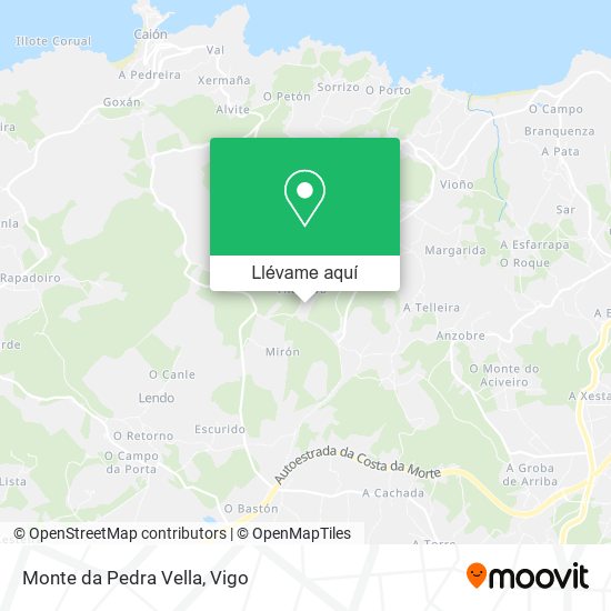 Mapa Monte da Pedra Vella