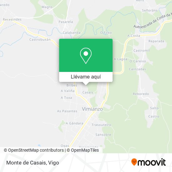 Mapa Monte de Casais