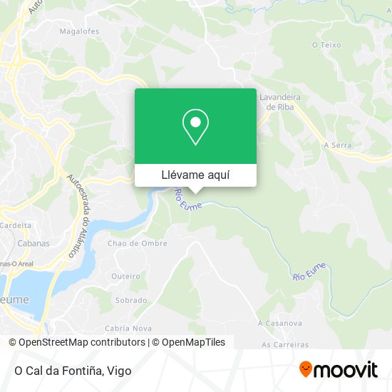 Mapa O Cal da Fontiña