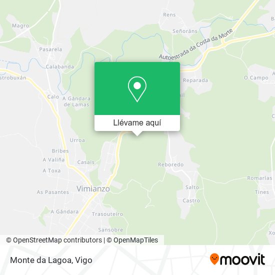 Mapa Monte da Lagoa