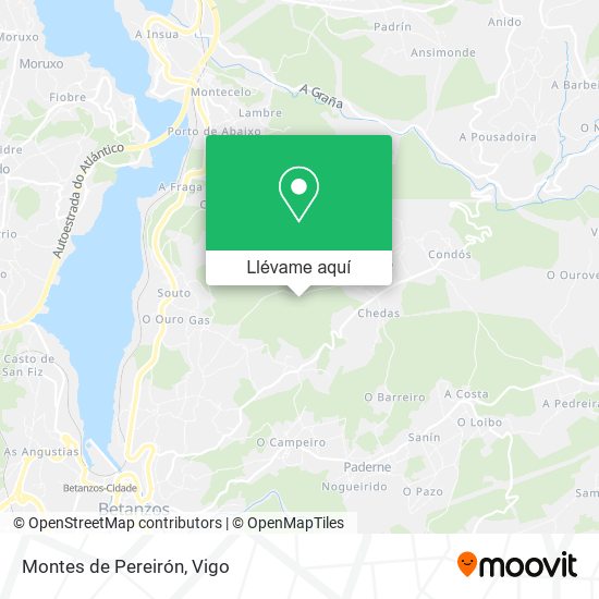 Mapa Montes de Pereirón