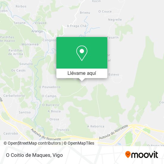 Mapa O Coitío de Maques