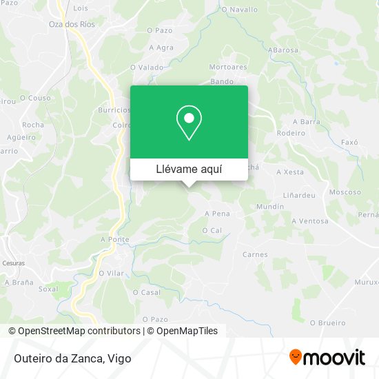 Mapa Outeiro da Zanca