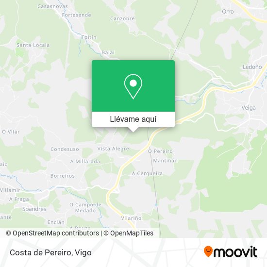 Mapa Costa de Pereiro