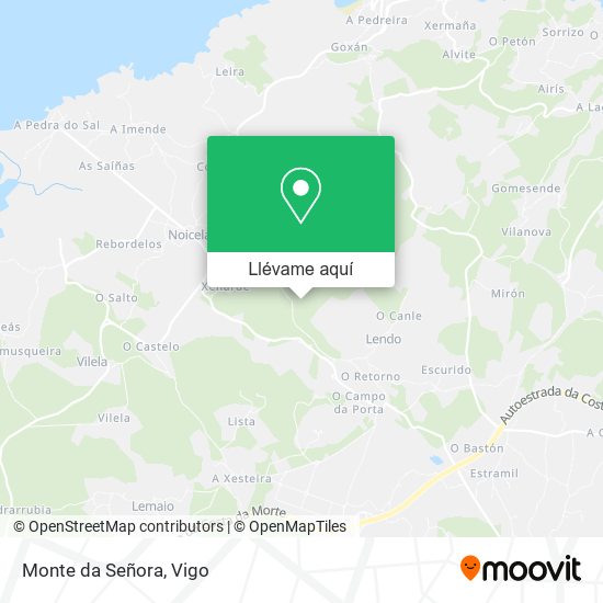 Mapa Monte da Señora