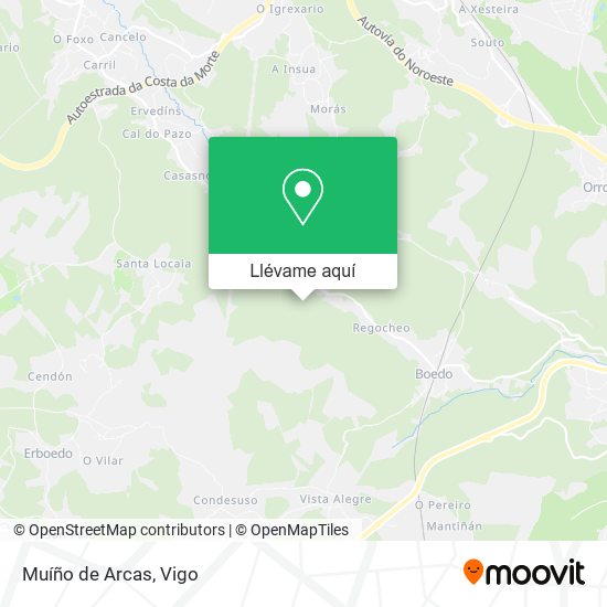 Mapa Muíño de Arcas
