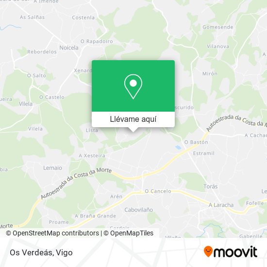 Mapa Os Verdeás