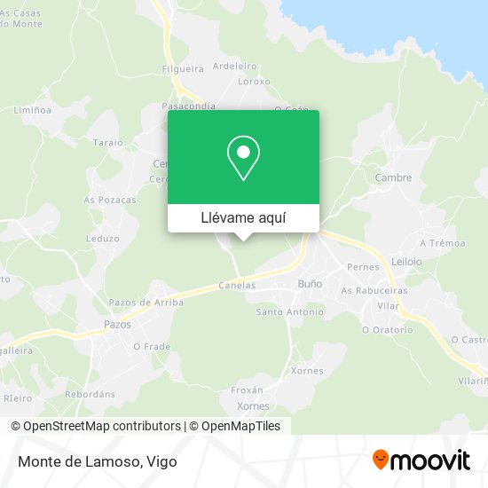 Mapa Monte de Lamoso