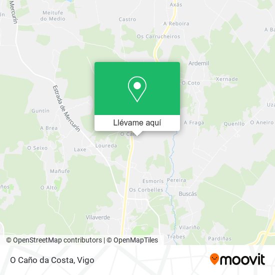 Mapa O Caño da Costa