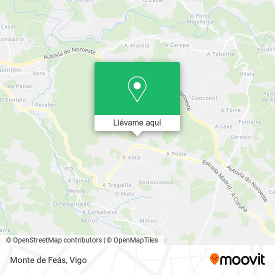 Mapa Monte de Feás