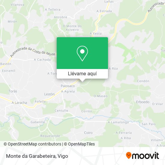 Mapa Monte da Garabeteira