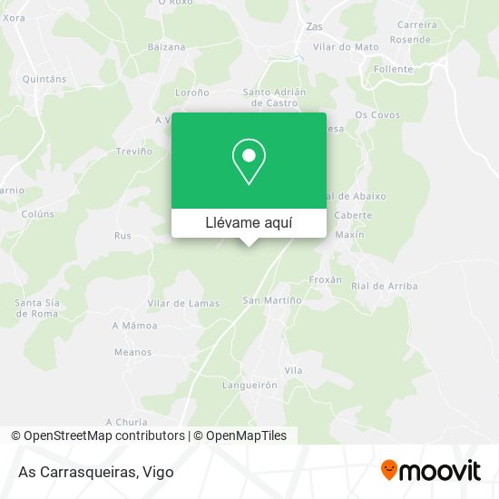 Mapa As Carrasqueiras