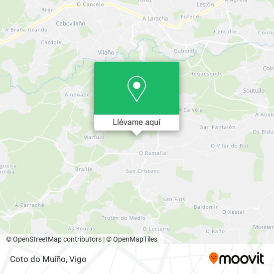Mapa Coto do Muíño