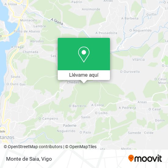 Mapa Monte de Saia