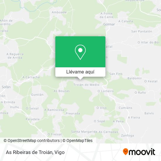 Mapa As Ribeiras de Troián