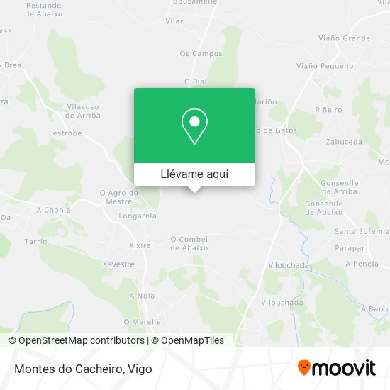Mapa Montes do Cacheiro